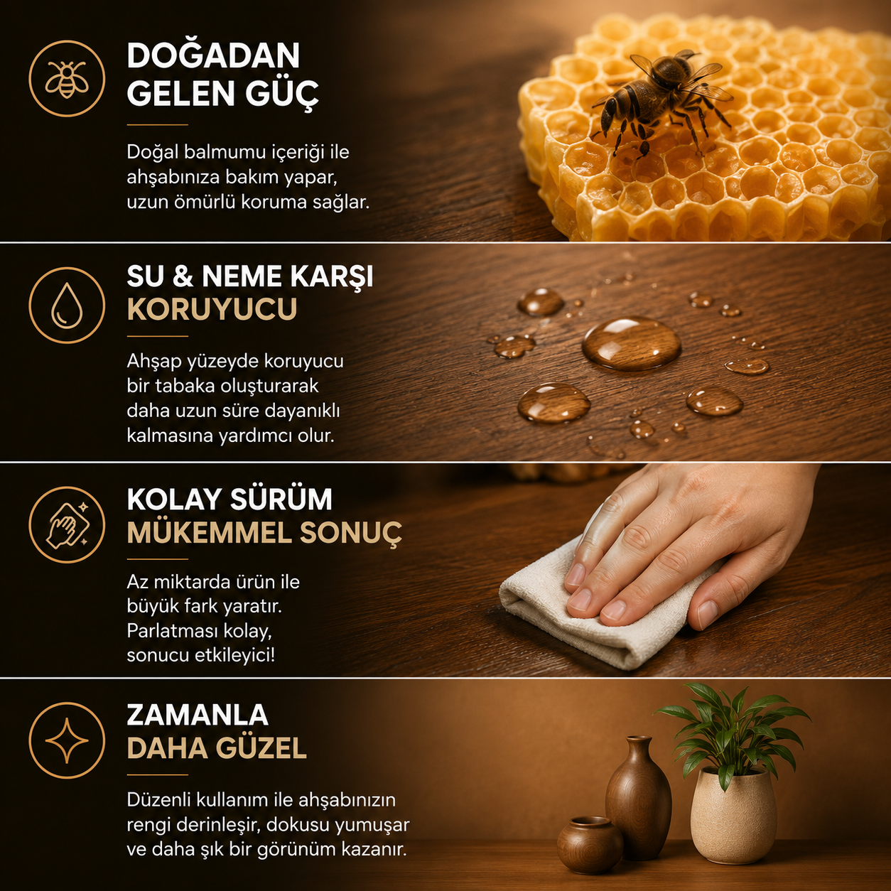 Premium Ahşap Yenileyici Wax